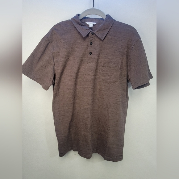 Julian & Mark Johnny Cotton Melange Tobacco Polo Men's size Small - Picture 4 of 12